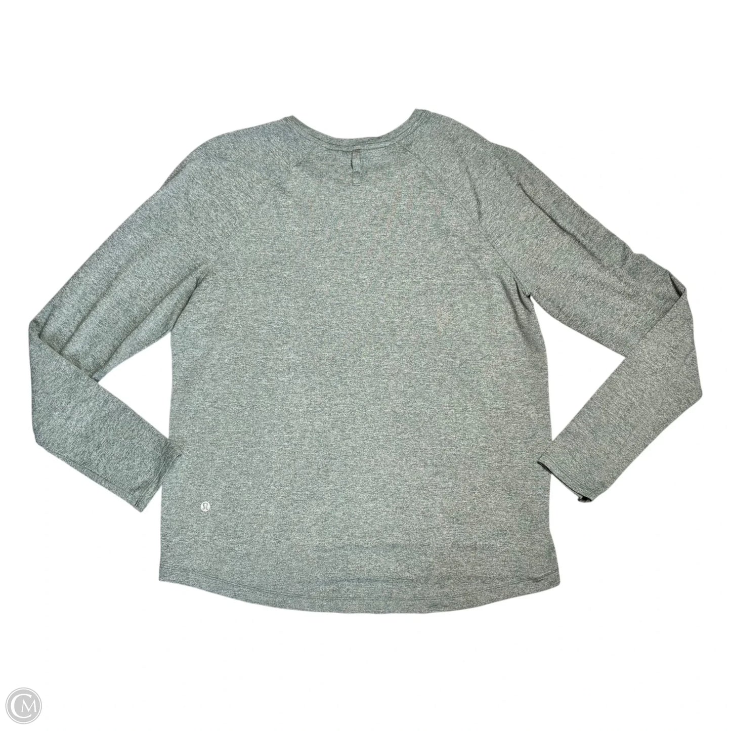 Athletic Top Long Sleeve Crewneck By Lululemon In Green, Size: M