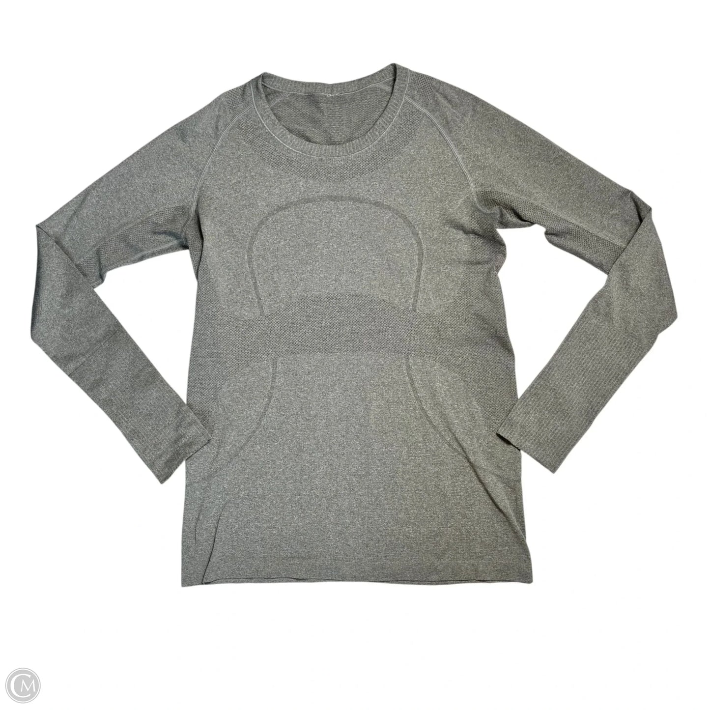 Athletic Top Long Sleeve Crewneck By Lululemon In Grey, Size: S