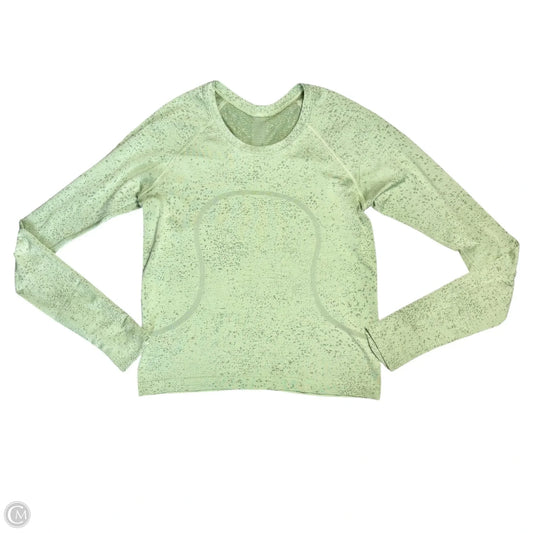 Athletic Top Long Sleeve Crewneck By Lululemon In Green, Size: S