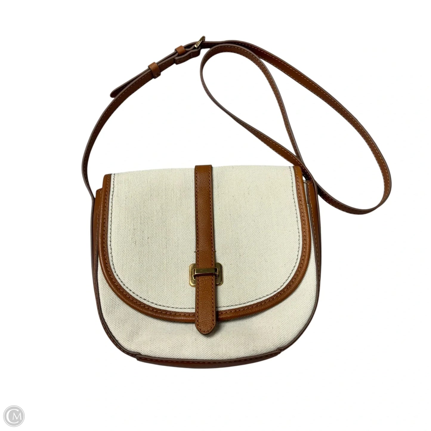 Crossbody Leather By Fossil, Size: Medium