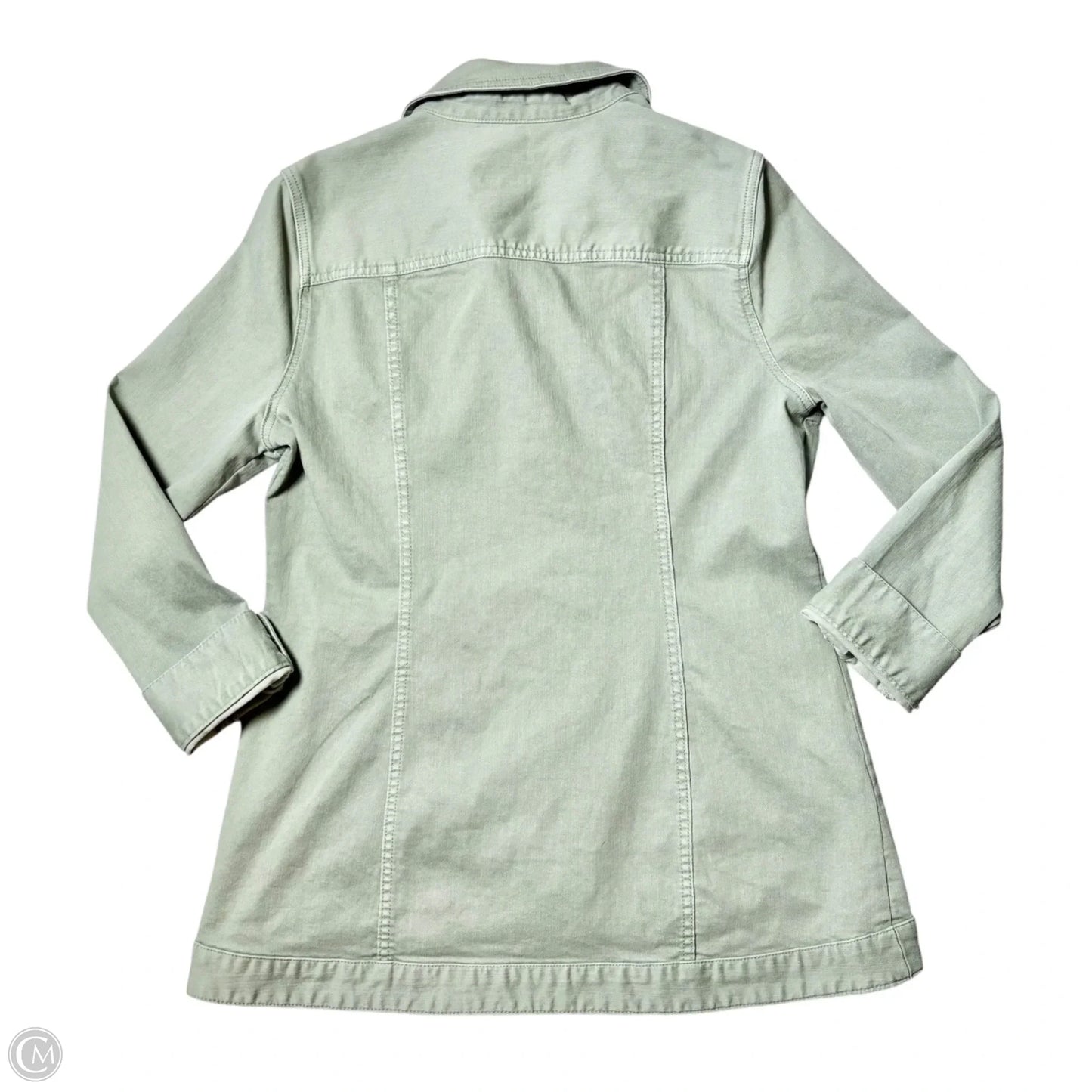 Jacket Denim By Liverpool In Green Denim, Size: M