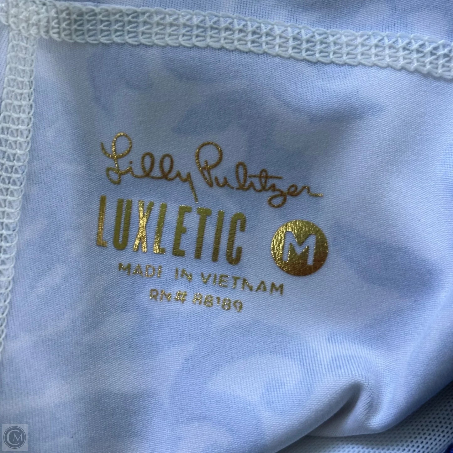 Pants Designer By Lilly Pulitzer In Blue & White, Size: M