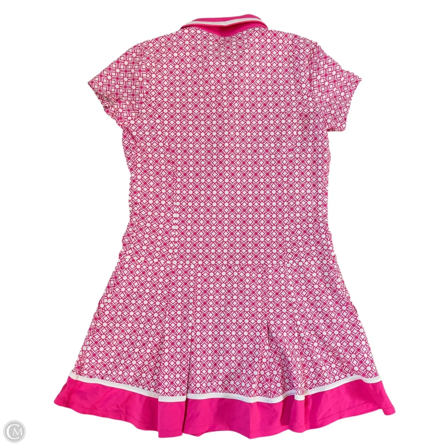 Dress Designer By Lilly Pulitzer In Pink & White, Size: M