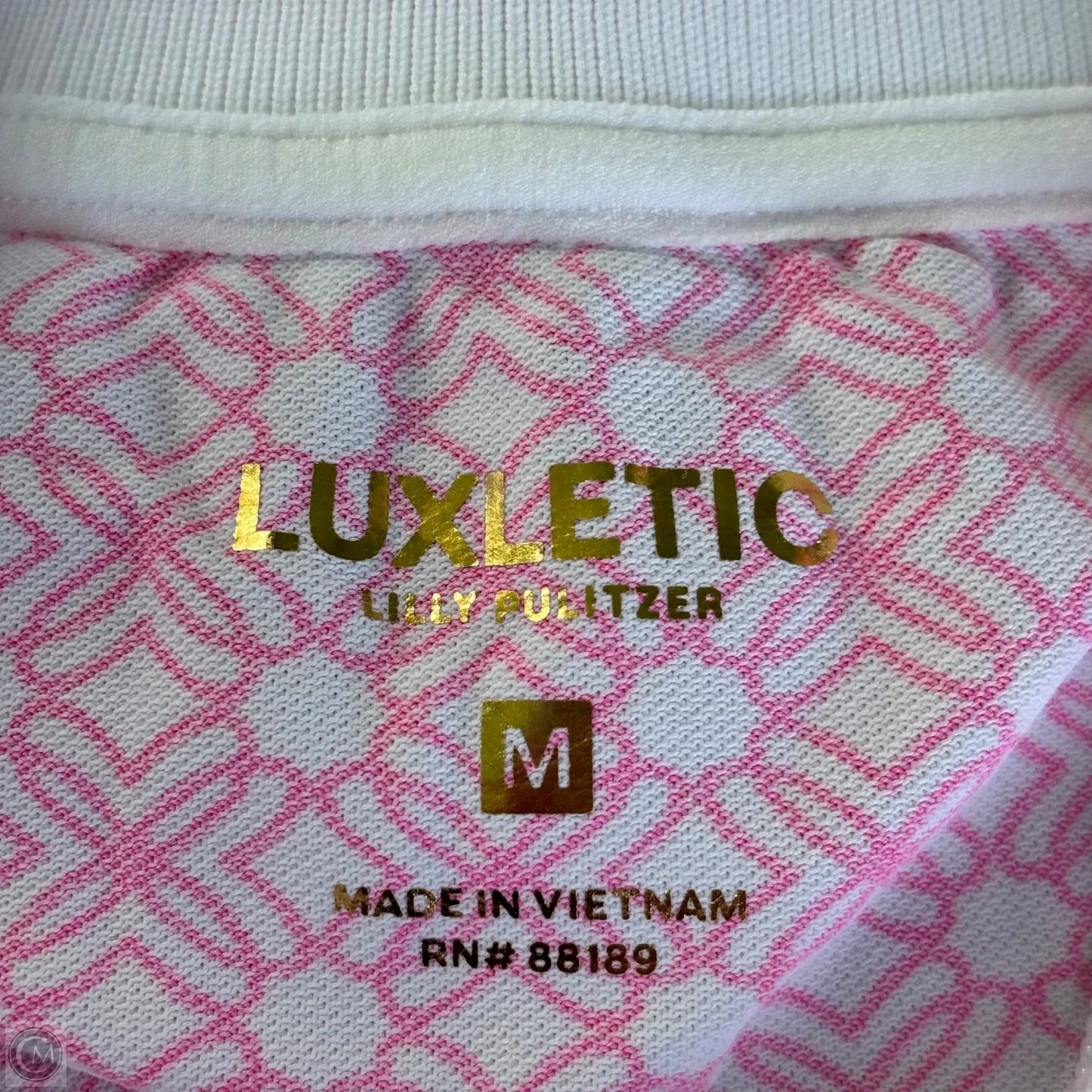 Jacket Designer By Lilly Pulitzer In Pink & White, Size: M