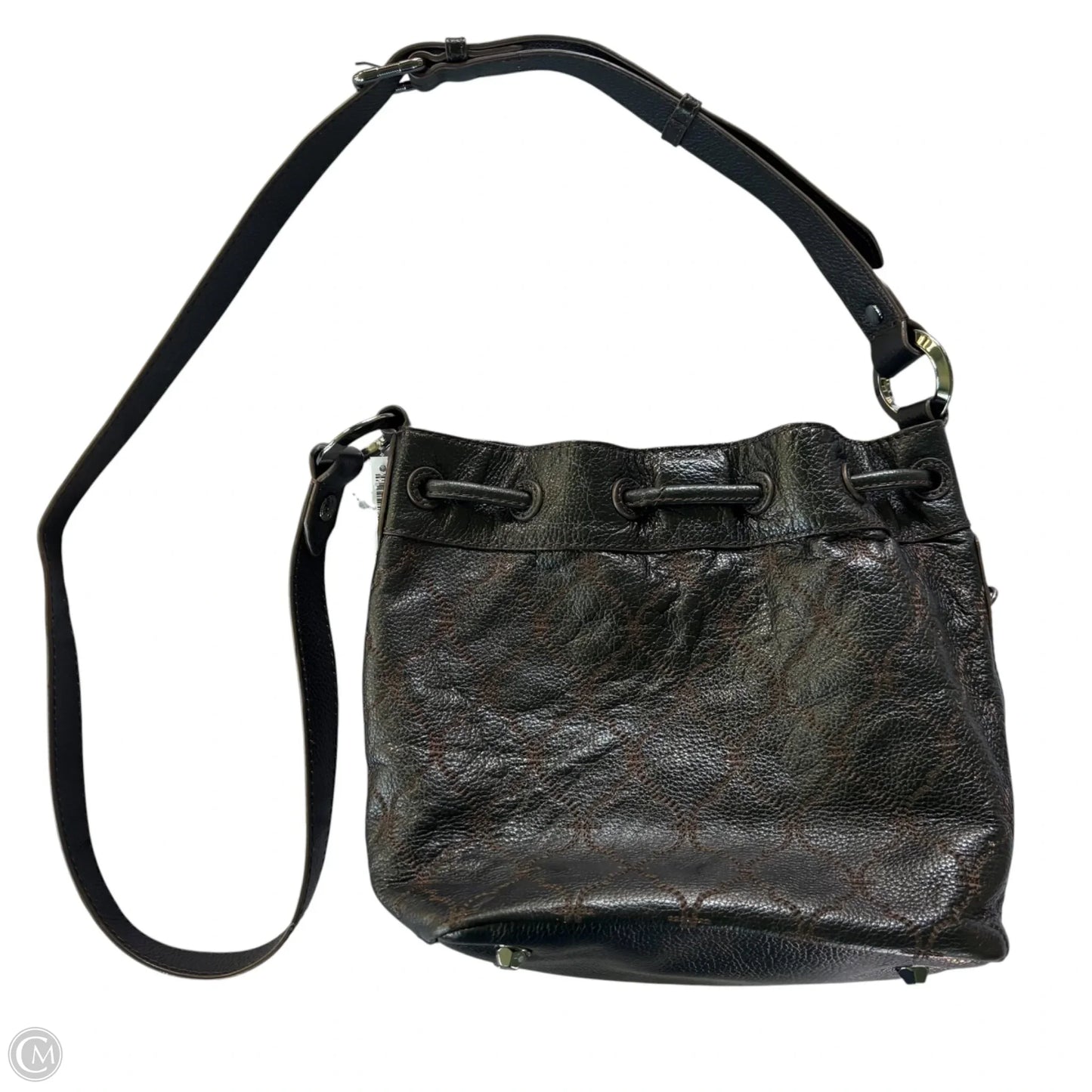 Handbag Leather By Oryany, Size: Medium