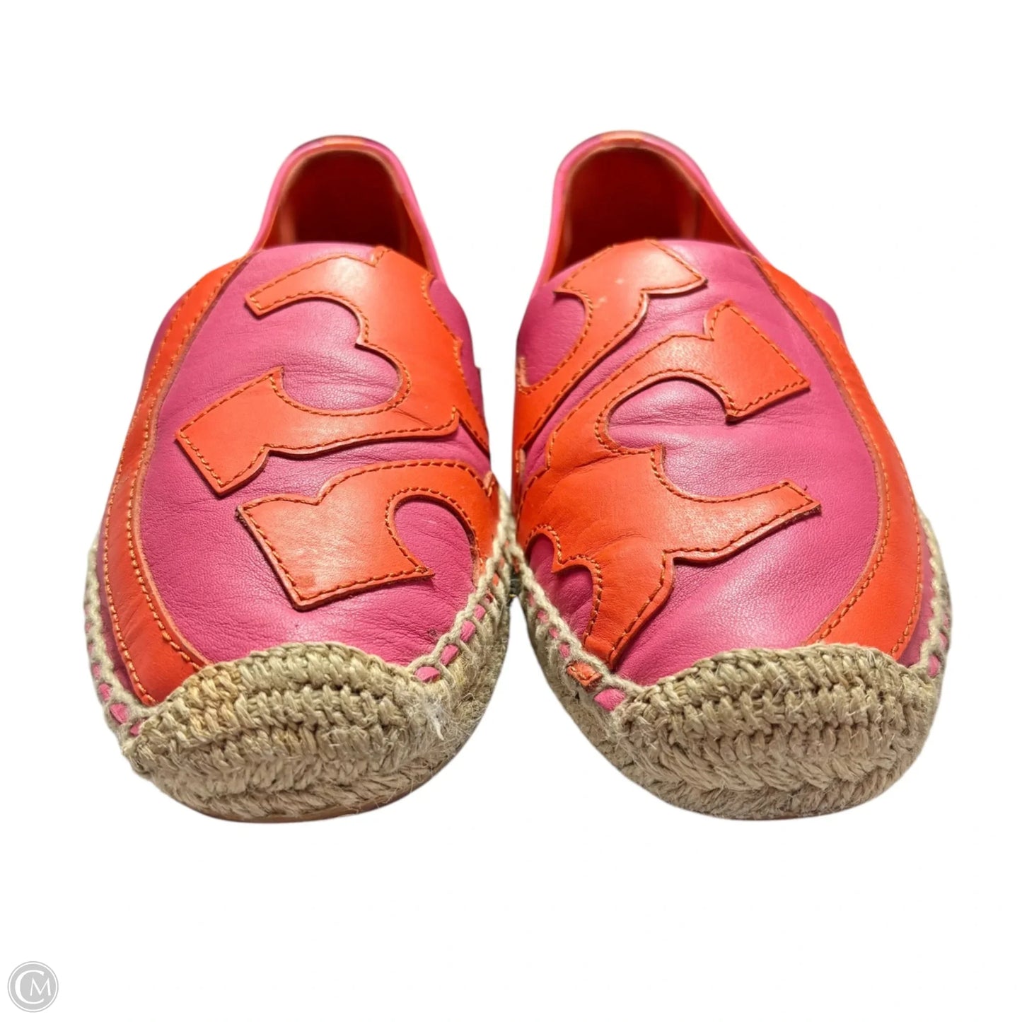 Shoes Designer By Tory Burch In Orange & Pink, Size: 8