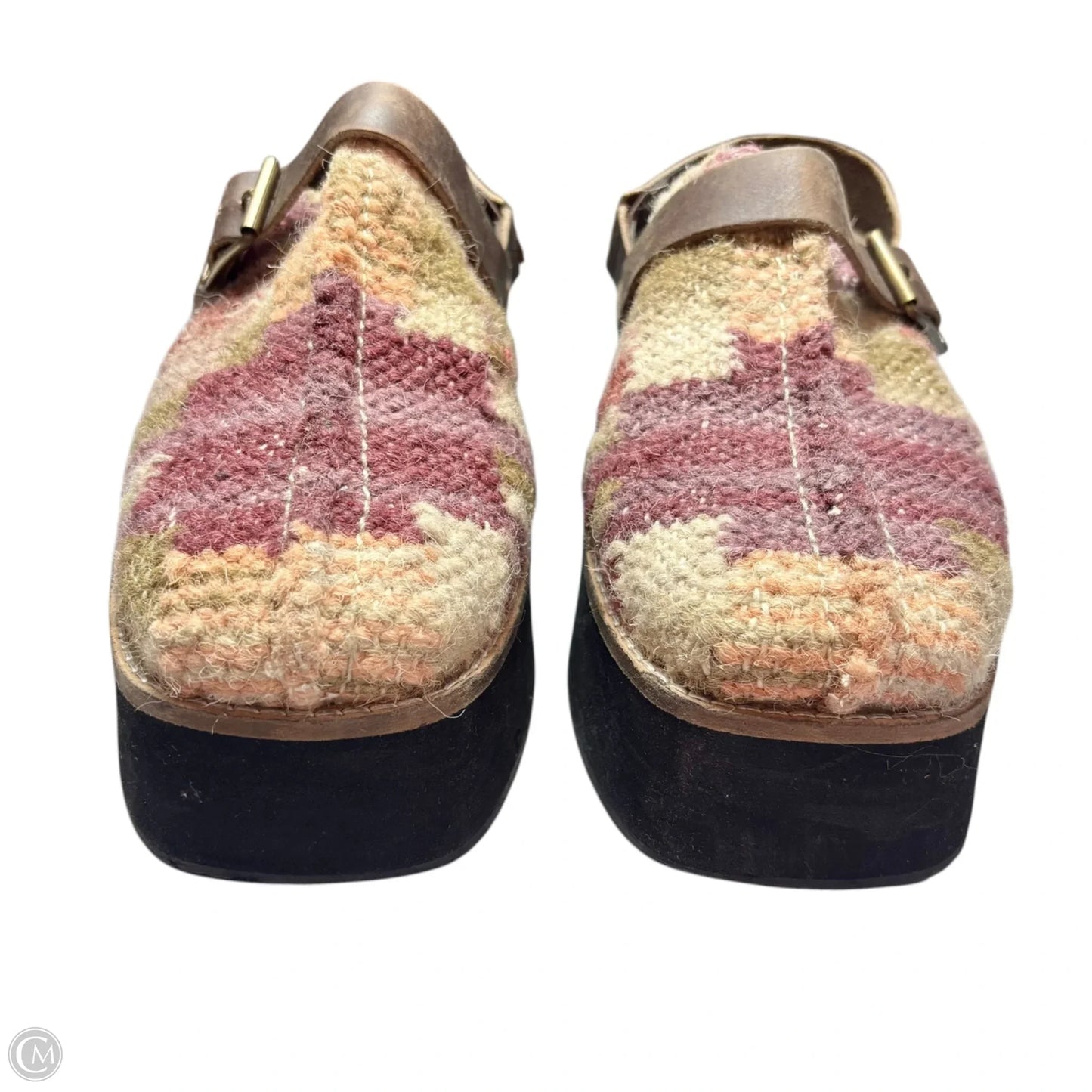 Shoes Heels Platform By Free People In Cream & Purple, Size: 8