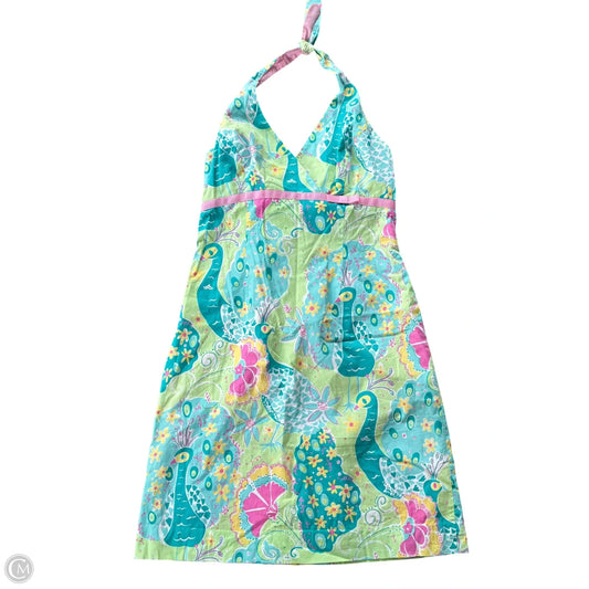 Dress Designer By Lilly Pulitzer In Blue & Green, Size: M