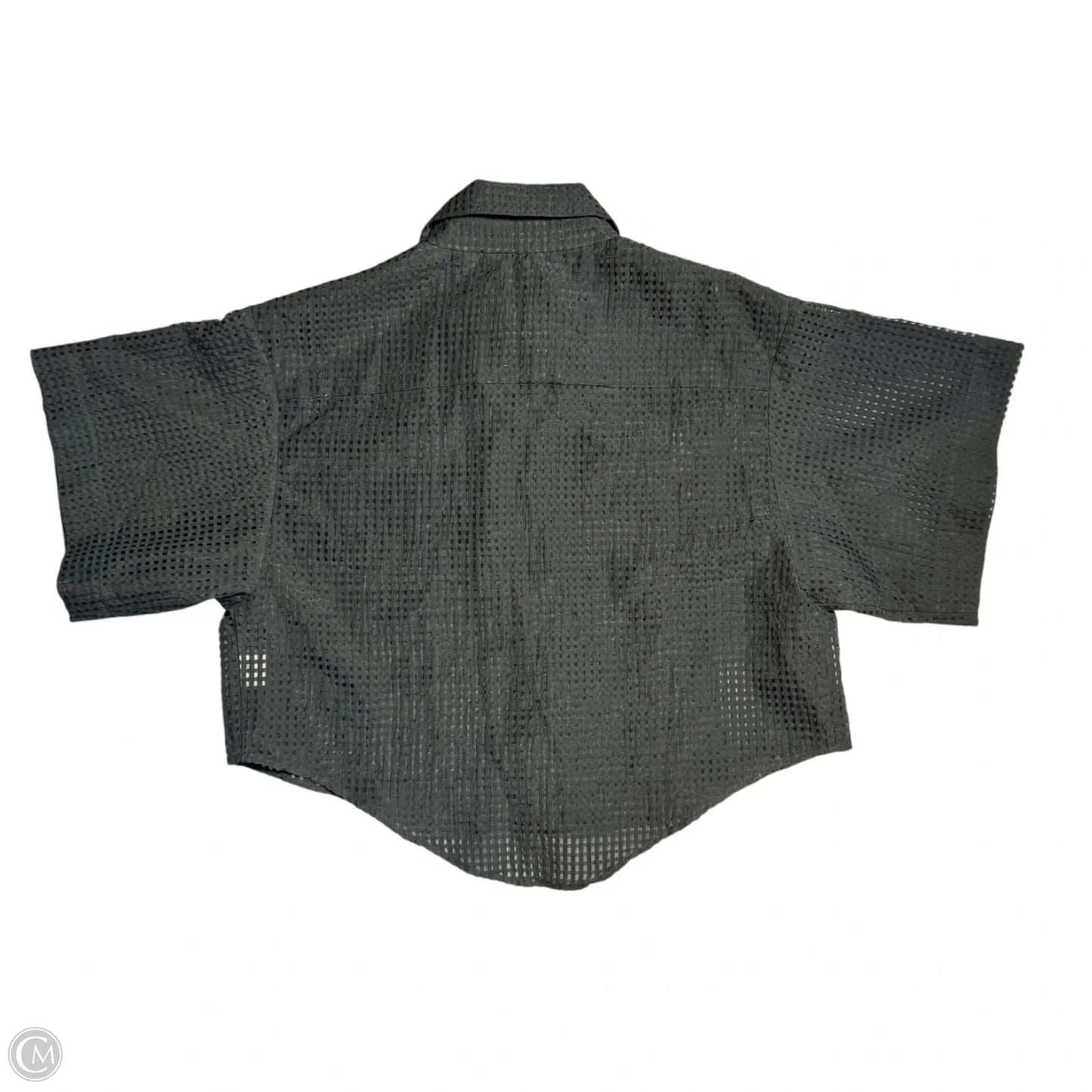 Blouse Short Sleeve By Ninobrand In Black, Size: Xs