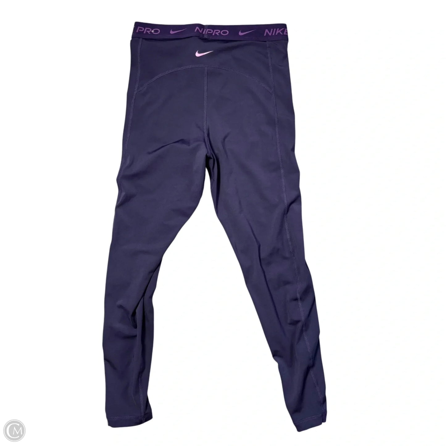 Athletic Leggings By Nike Apparel In Purple, Size: M