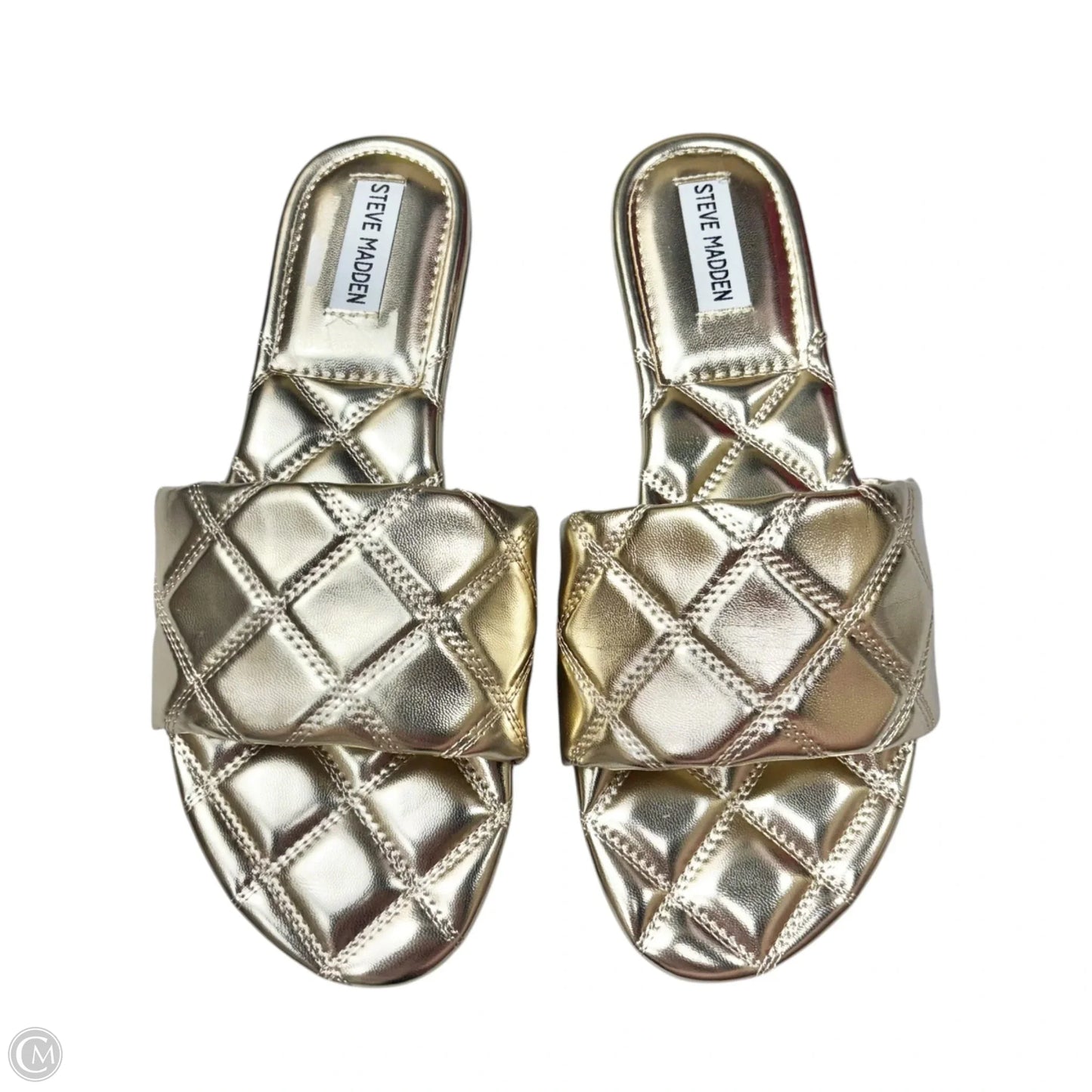 Sandals Flats By Steve Madden In Gold, Size: 10