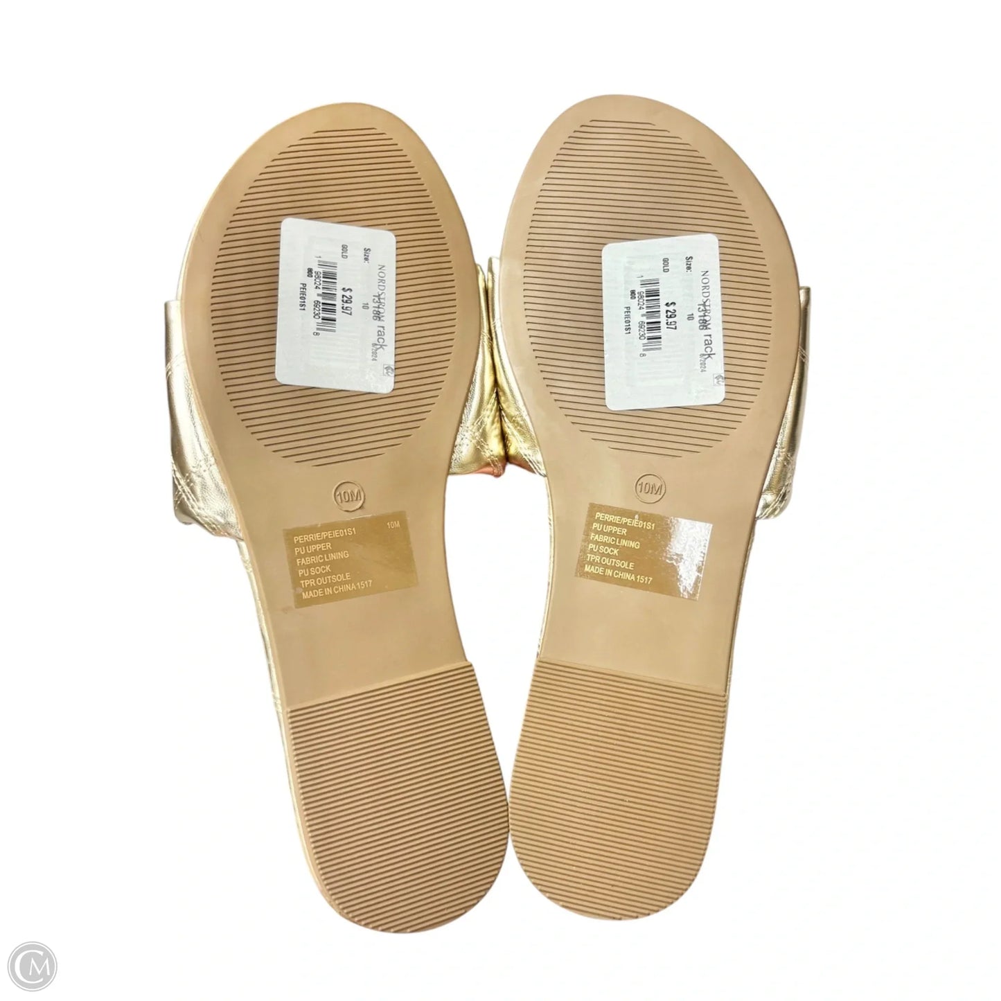 Sandals Flats By Steve Madden In Gold, Size: 10