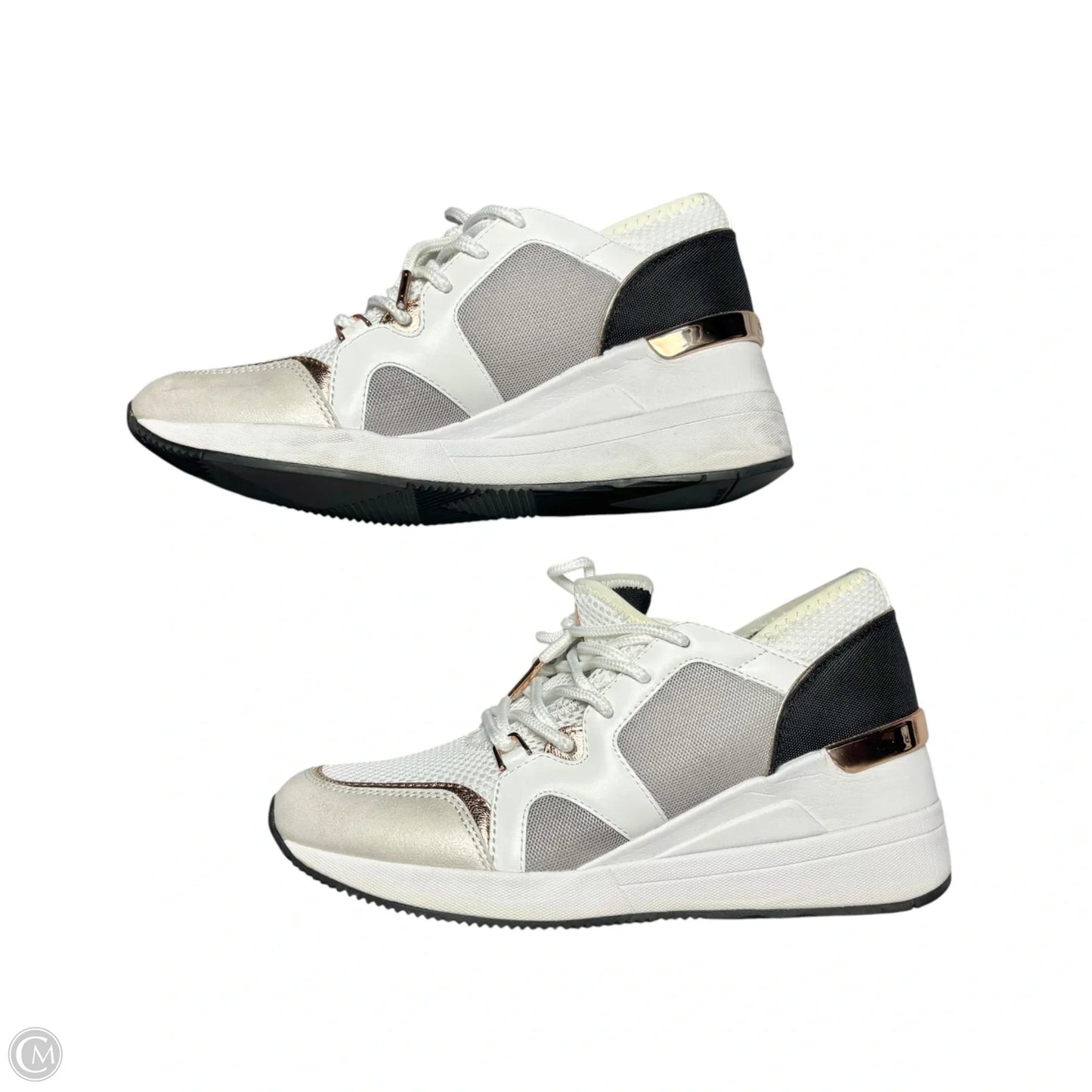 Shoes Sneakers By Michael By Michael Kors In Grey & White, Size: 7.5