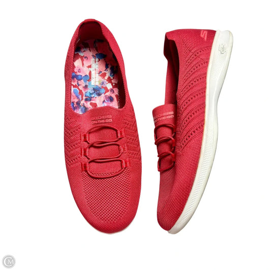 Shoes Athletic By Skechers In Red, Size: 9