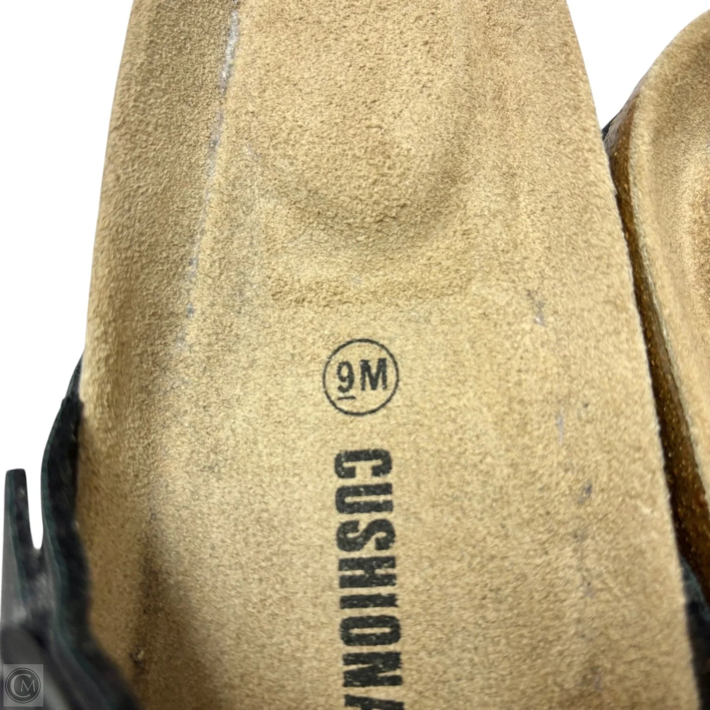 Sandals Flats By Cushionaire In Black & Brown, Size: 9