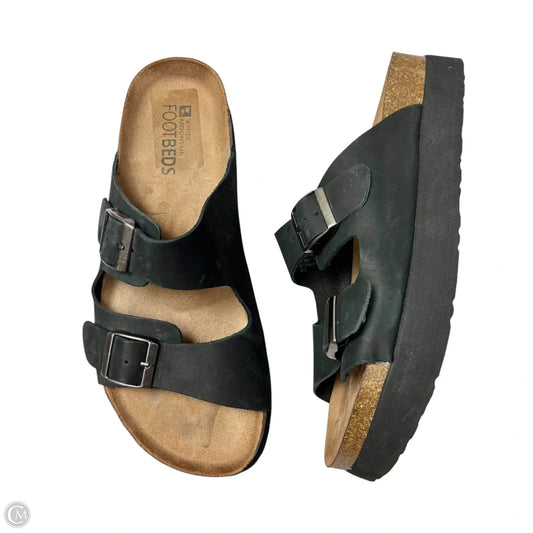 Sandals Flats By White Mountain In Black & Brown, Size: 9