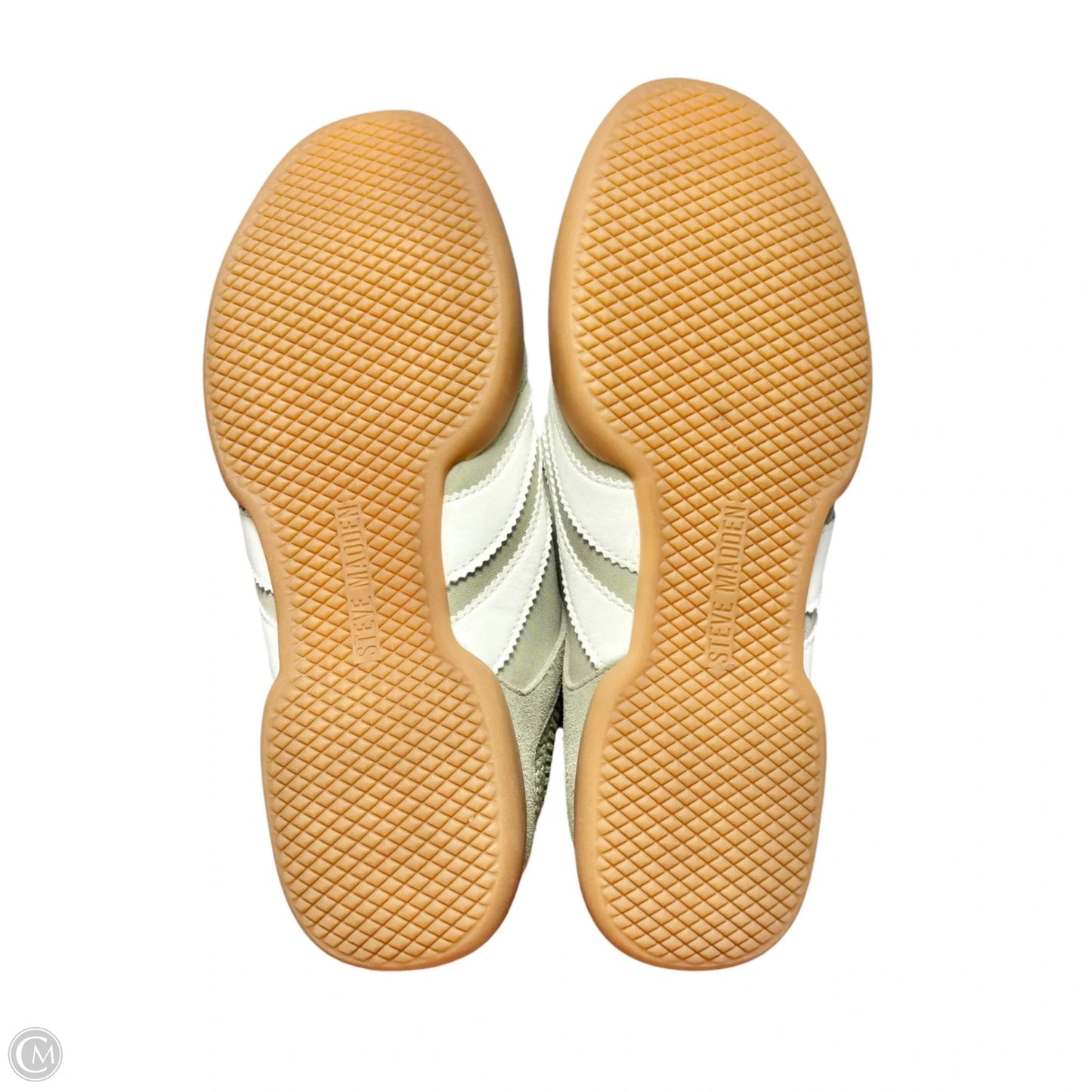 Shoes Sneakers By Steve Madden In Green & White, Size: 9.5