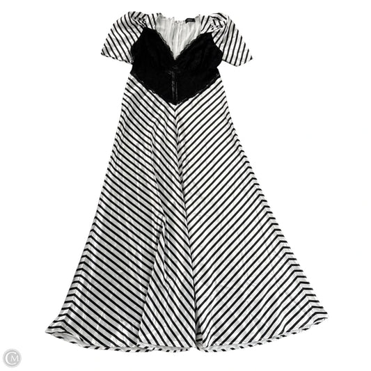 Dress Casual Maxi By Akira In Black & White, Size: 1x