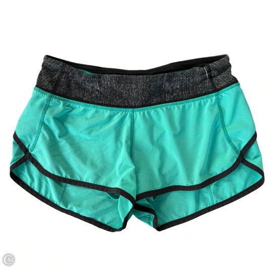 Athletic Shorts By Lululemon In Blue & Grey, Size: 4
