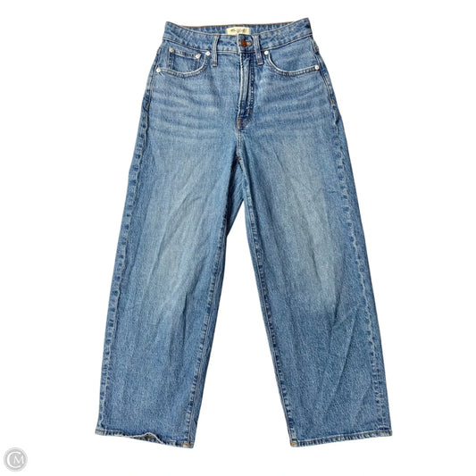 Jeans Wide Leg By Madewell In Blue Denim, Size: 4