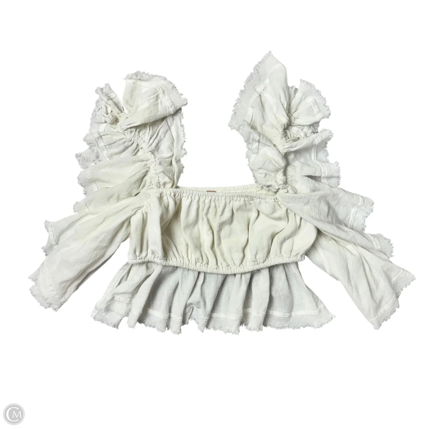 Top Short Sleeve By Free People In White, Size: M