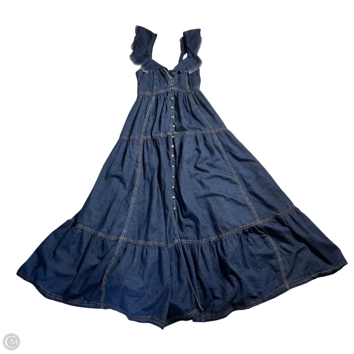 Dress Casual Maxi By Pilcro In Blue Denim, Size: Xs