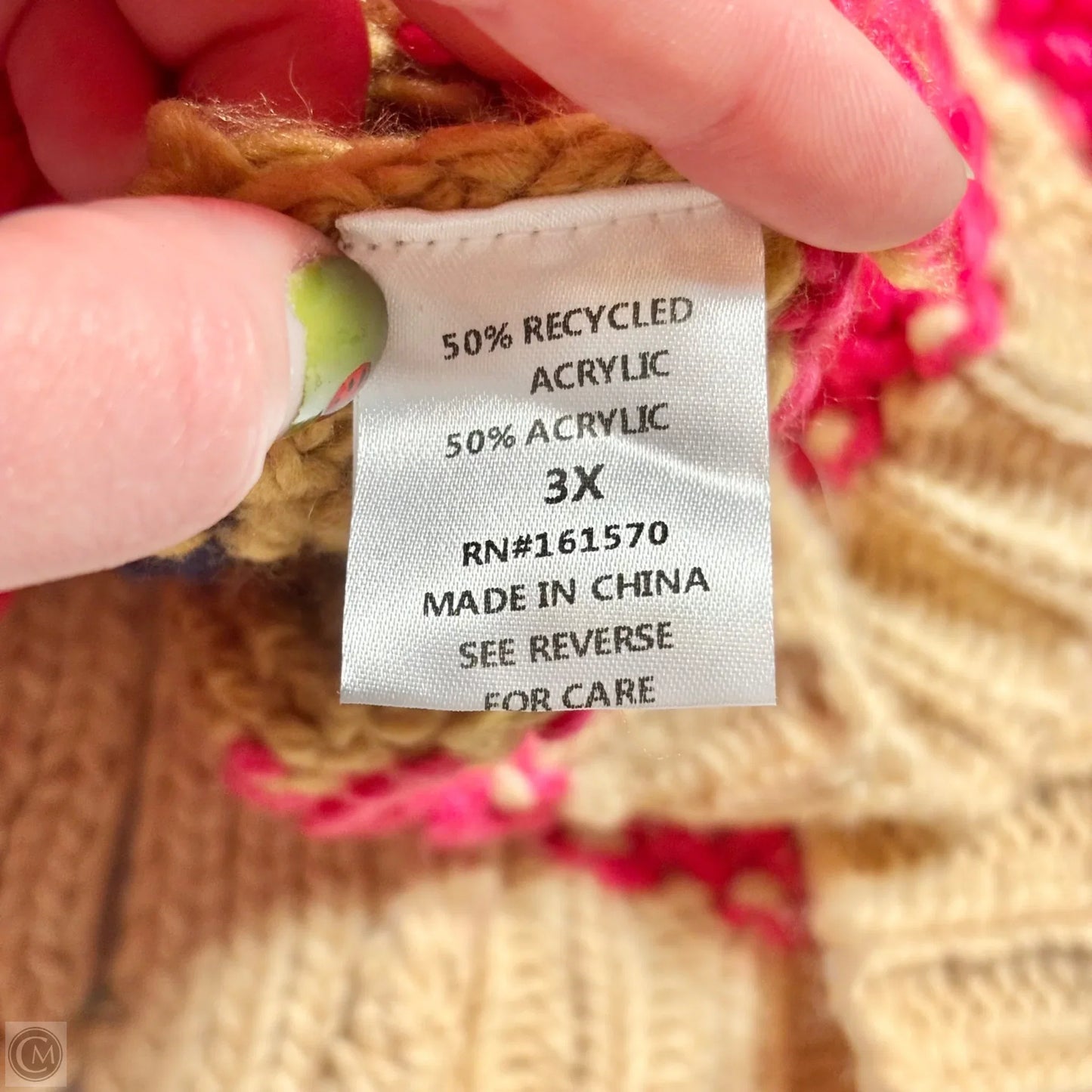 Sweater Cardigan By Haptics In Striped Pattern, Size: 3x