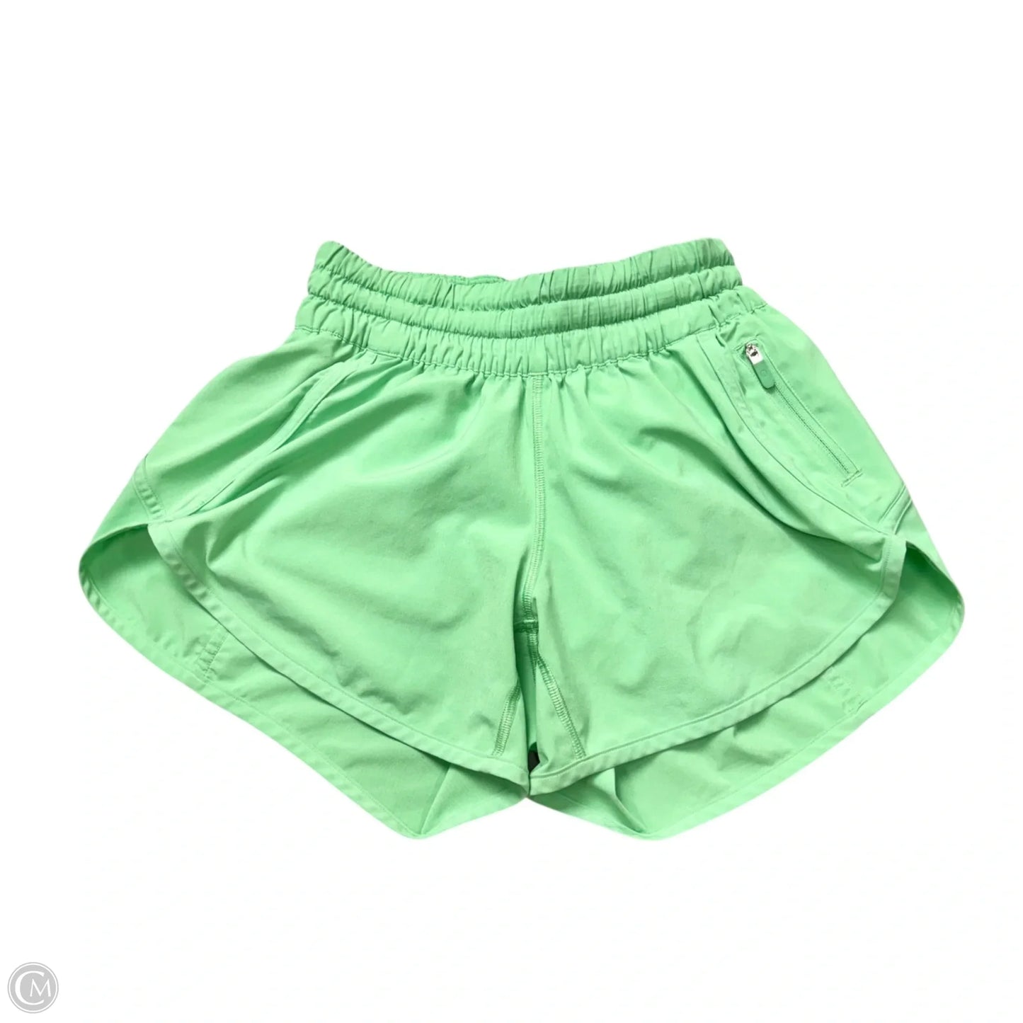 Athletic Shorts By Lululemon In Green, Size: Xs