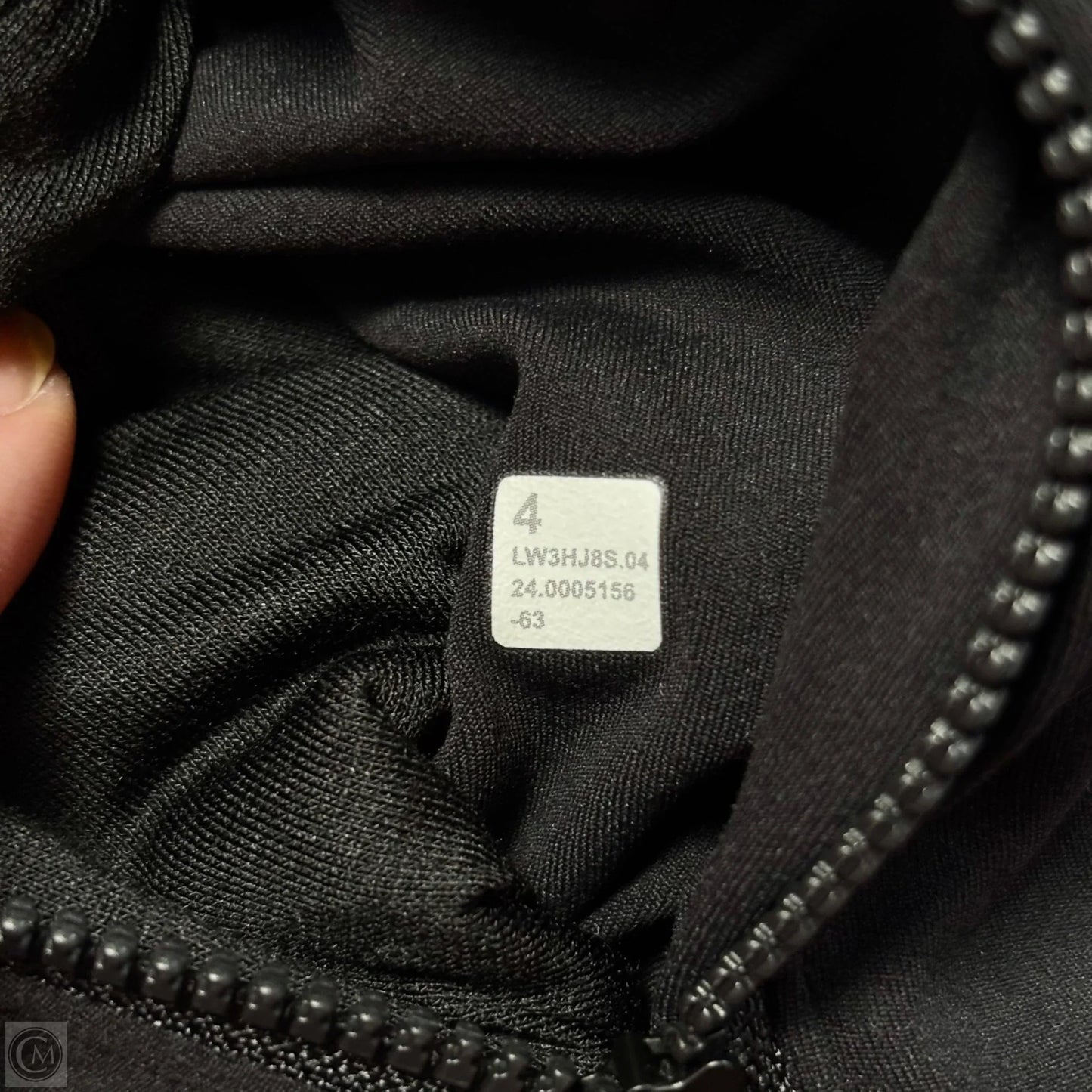 Athletic Jacket By Lululemon In Black & Red, Size: S