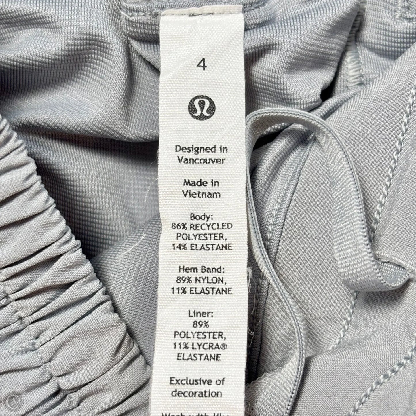 Athletic Shorts By Lululemon In Grey, Size: S
