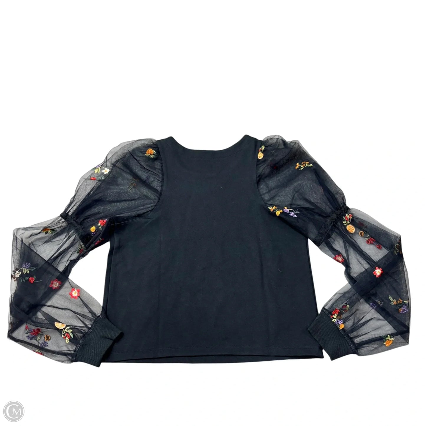 Top Long Sleeve By Maeve In Black, Size: S