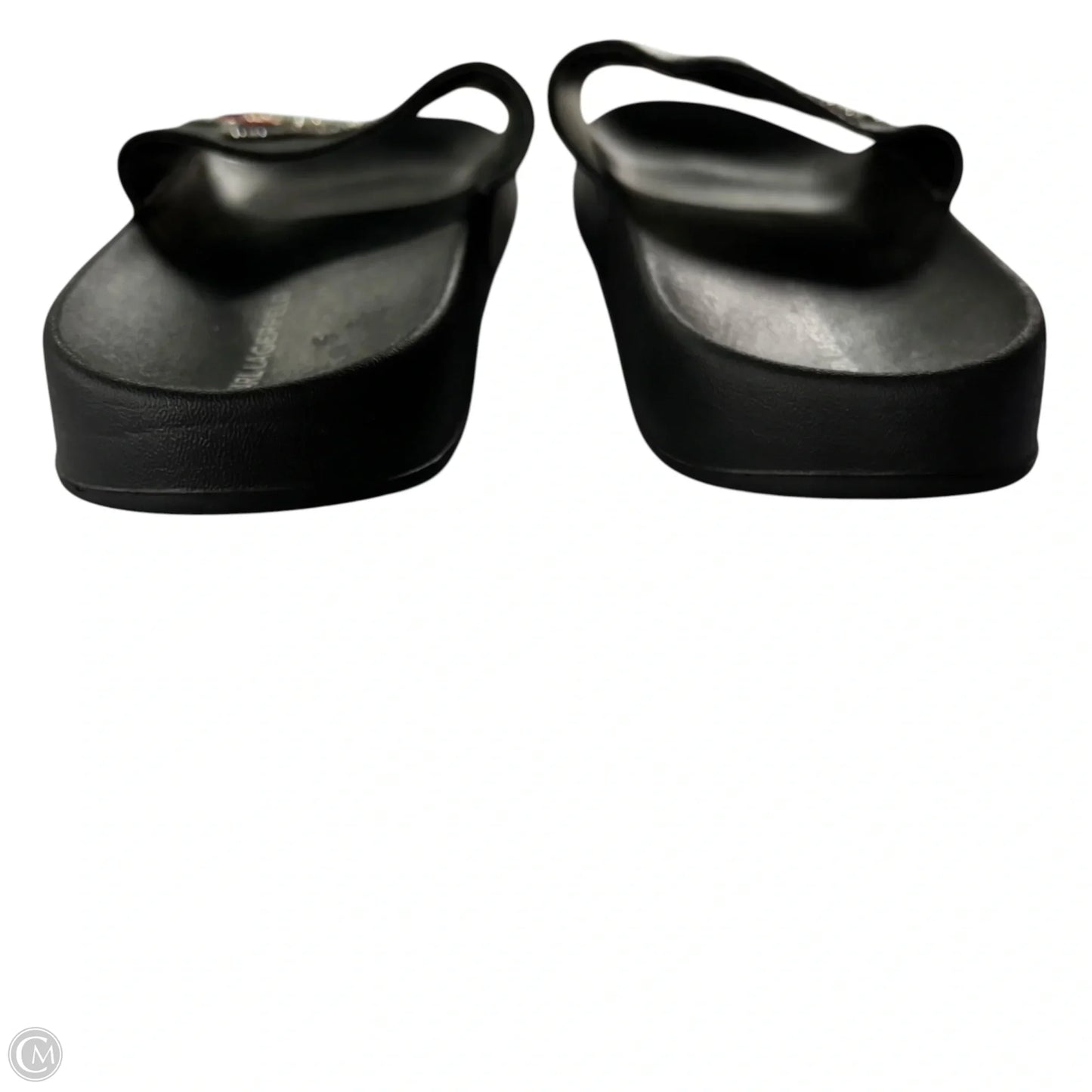 Sandals Designer By Karl Lagerfeld In Black, Size: 10