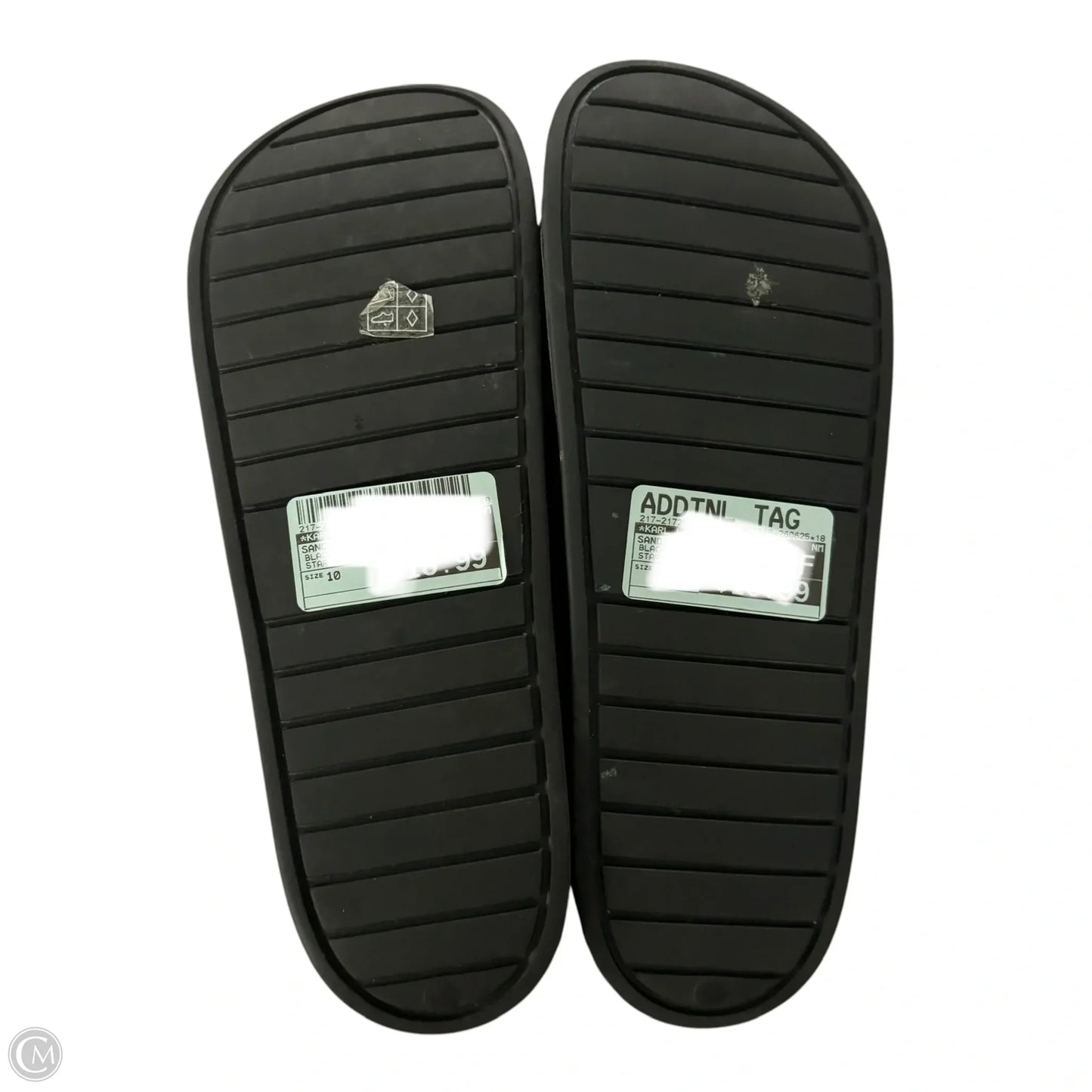 Sandals Designer By Karl Lagerfeld In Black, Size: 10