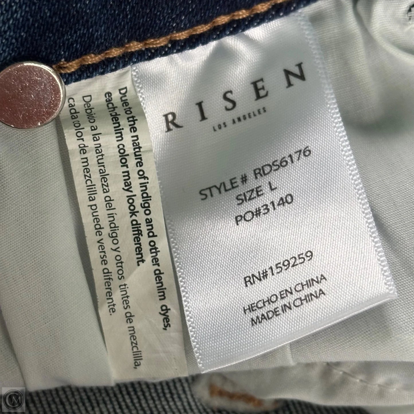 Shorts By Risen In Blue Denim, Size: L