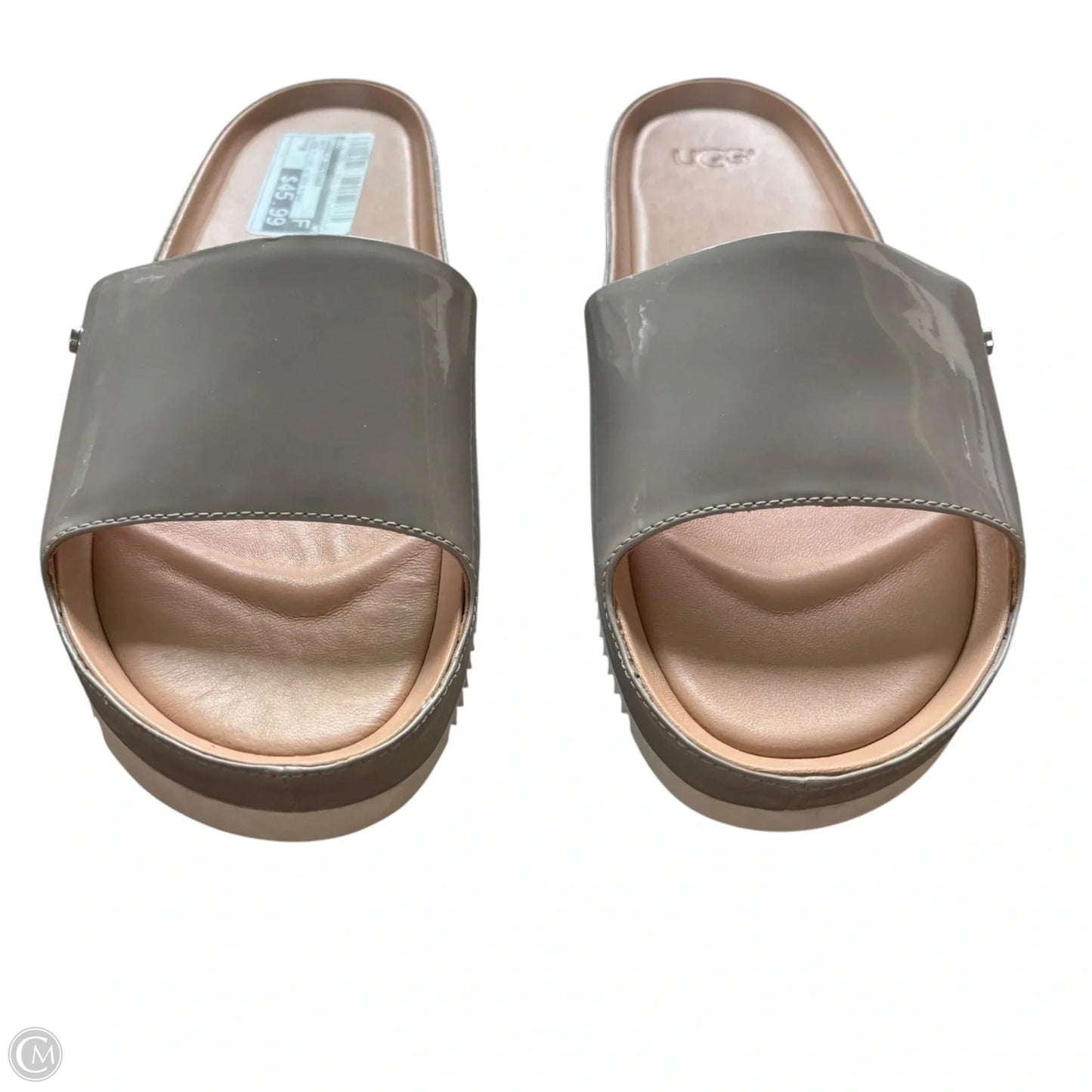 Sandals Designer By Ugg In Grey, Size: 9