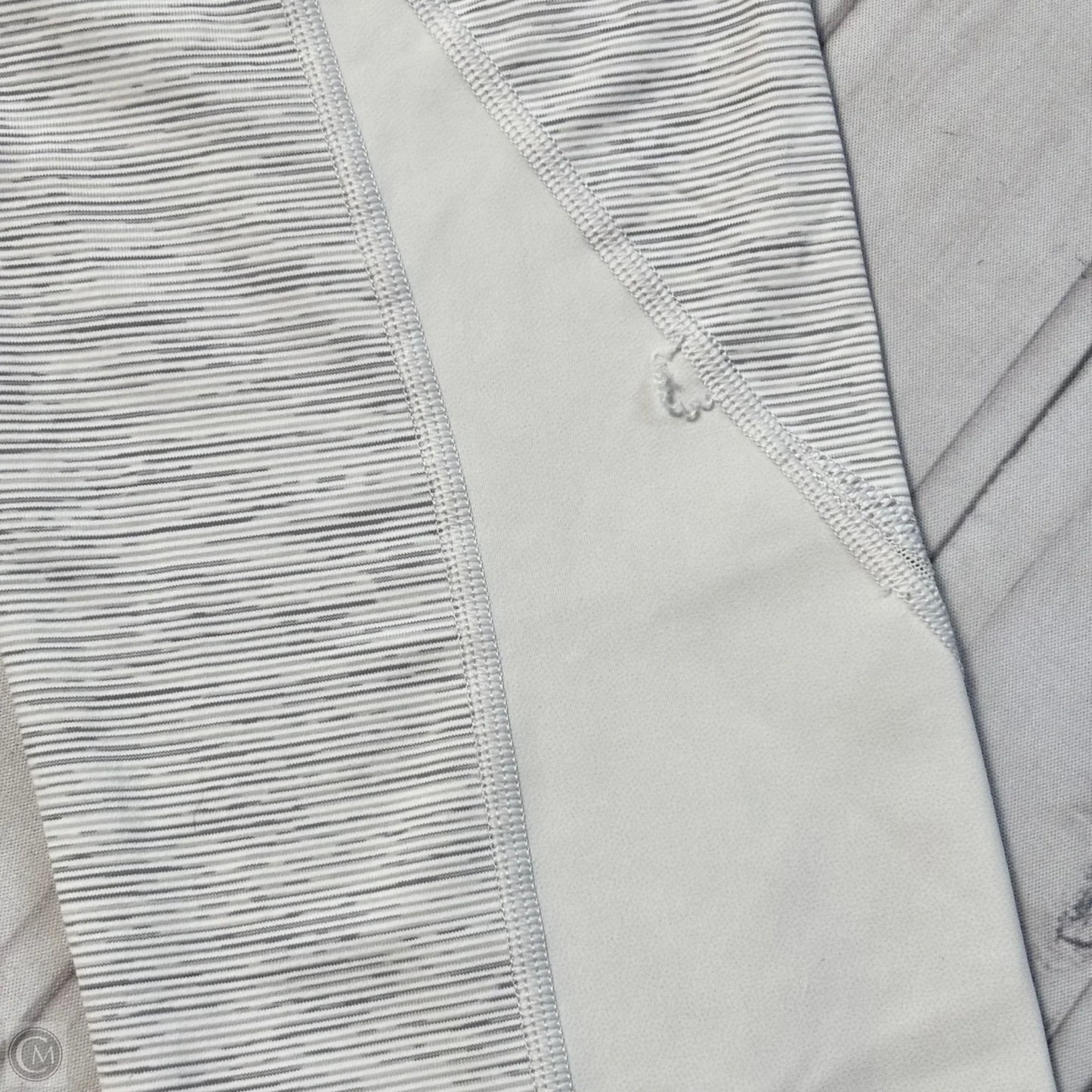 Athletic Leggings Capris By Lululemon In Grey & White, Size: S