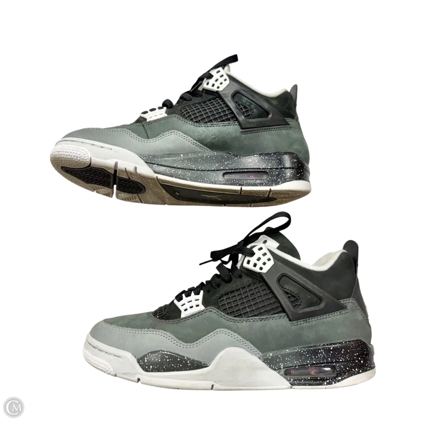 Shoes Luxury Designer By Jordan In Grey & White, Size: 10