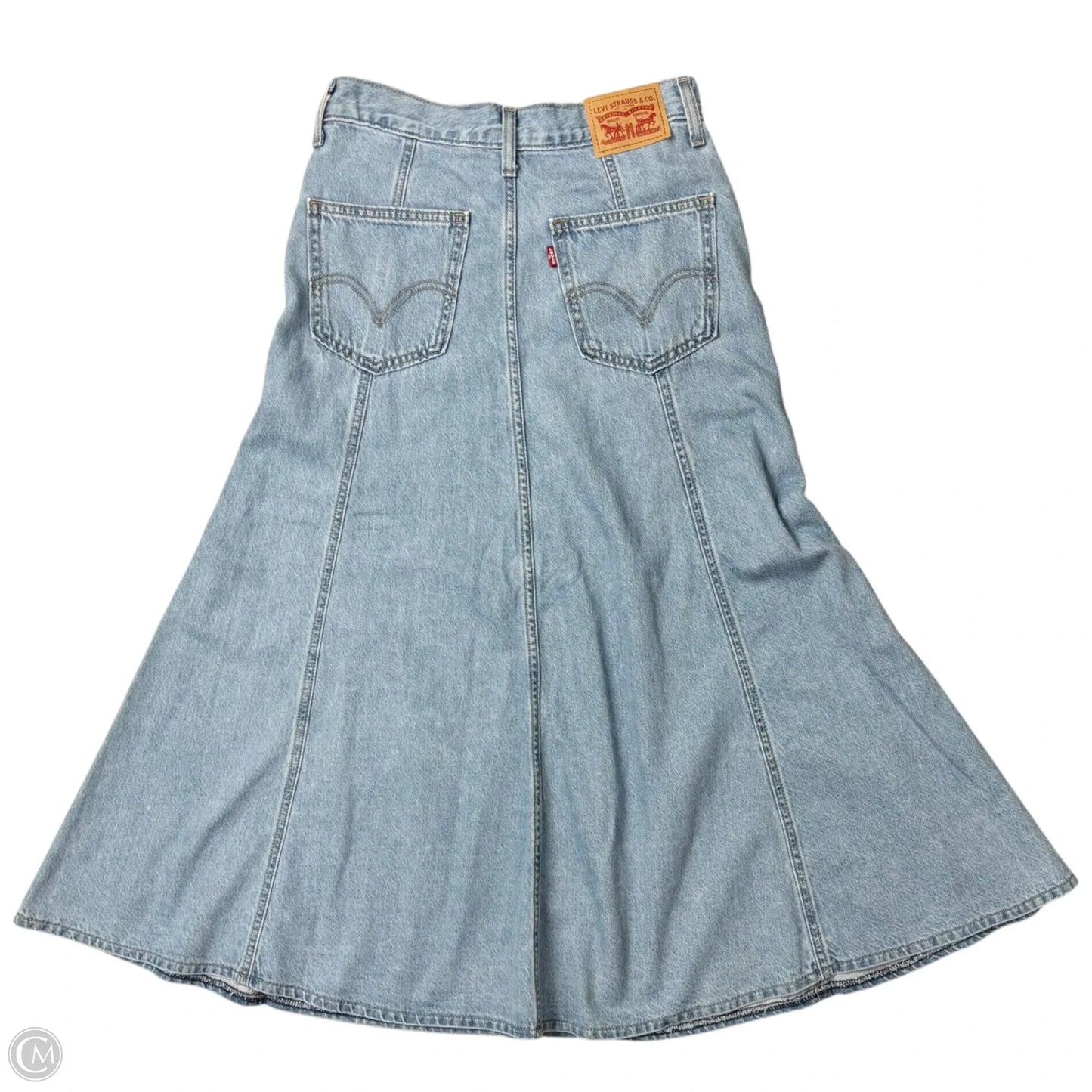 Skirt Maxi By Levis In Blue Denim, Size: 2