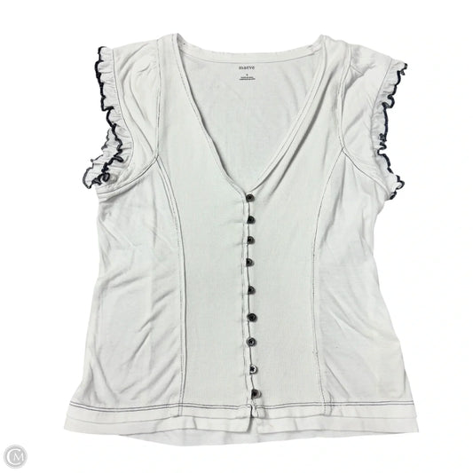 Top Sleeveless By Maeve In White, Size: S