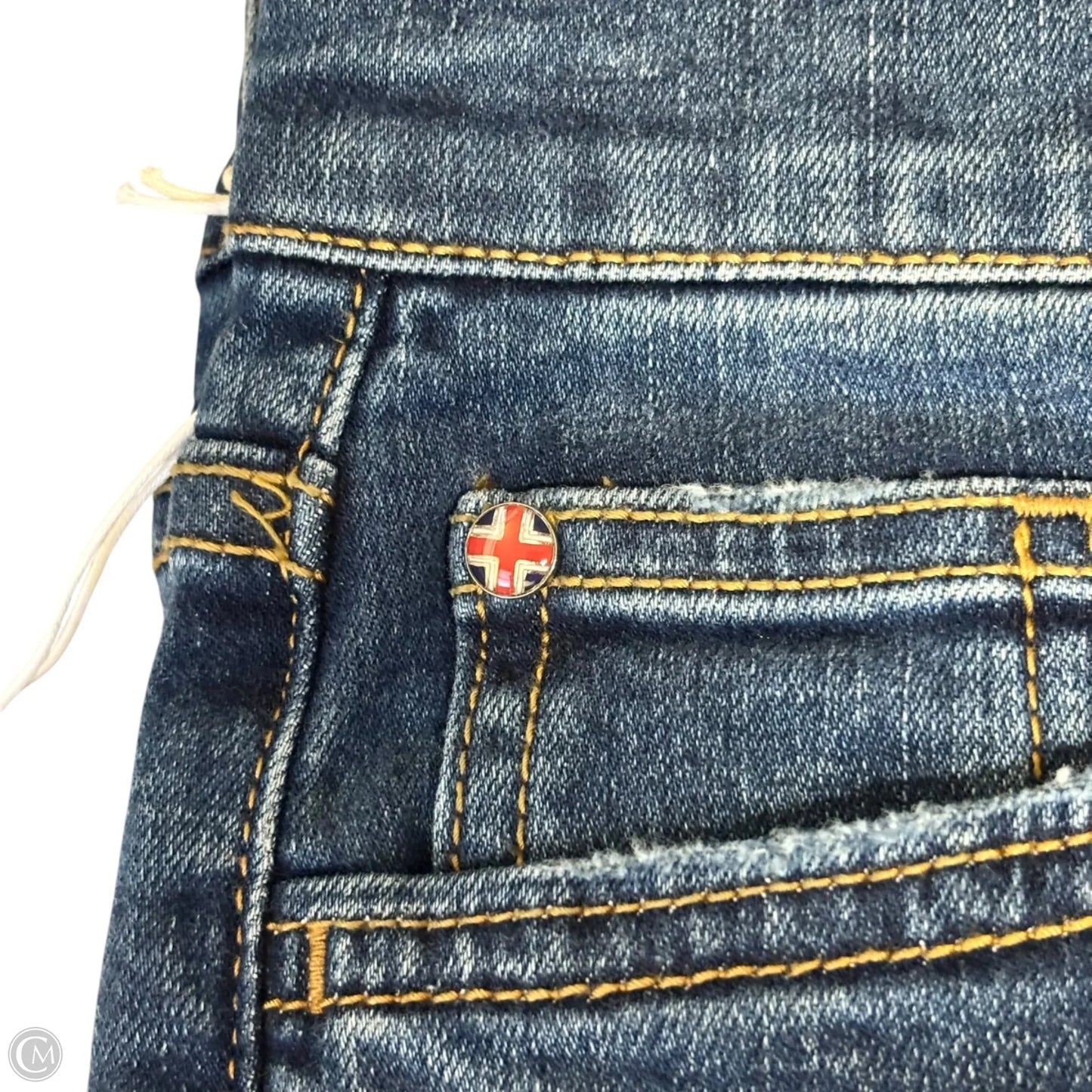 Jeans Straight By Hudson In Blue Denim, Size: 2