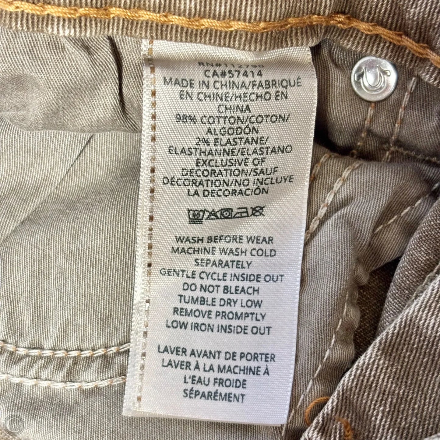 Jeans Flared By True Religion In Brown Denim, Size: 8