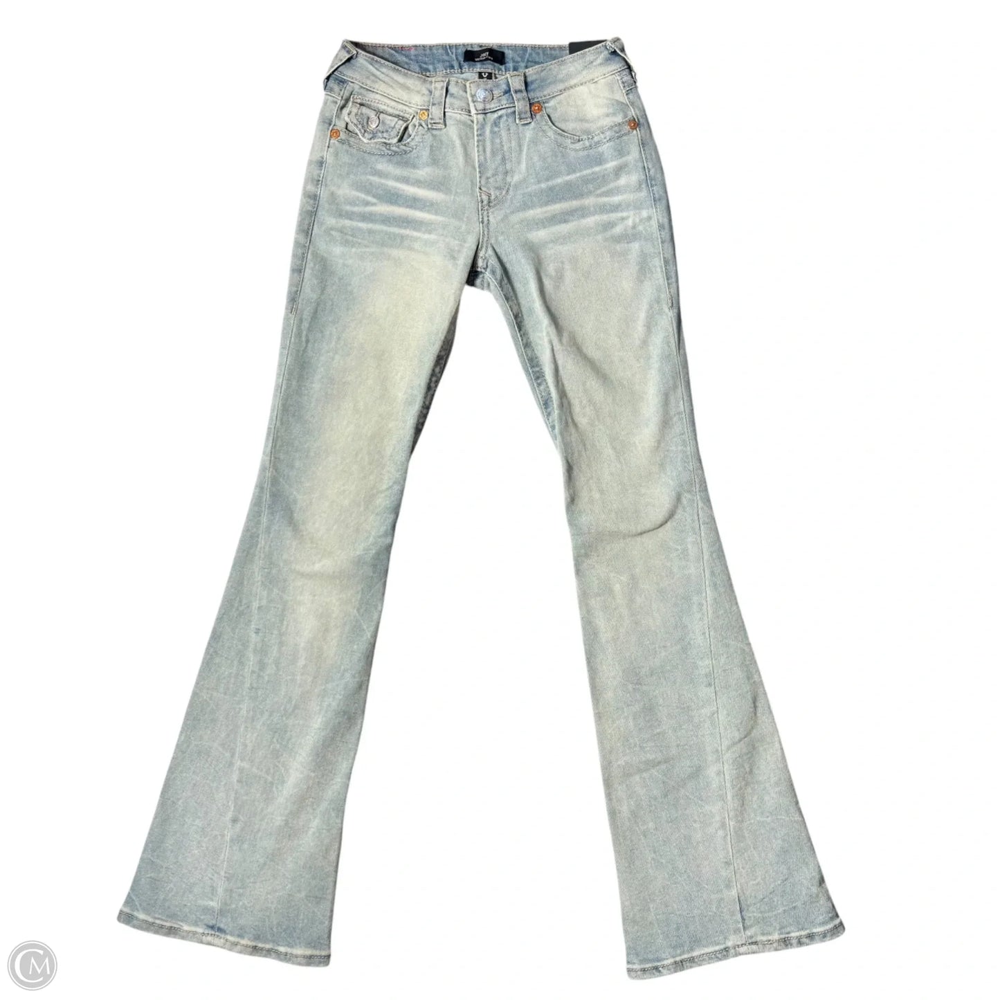 Jeans Flared By True Religion In Blue Denim, Size: 8