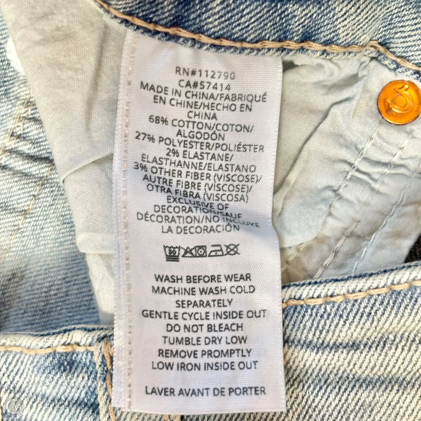 Jeans Flared By True Religion In Blue Denim, Size: 8