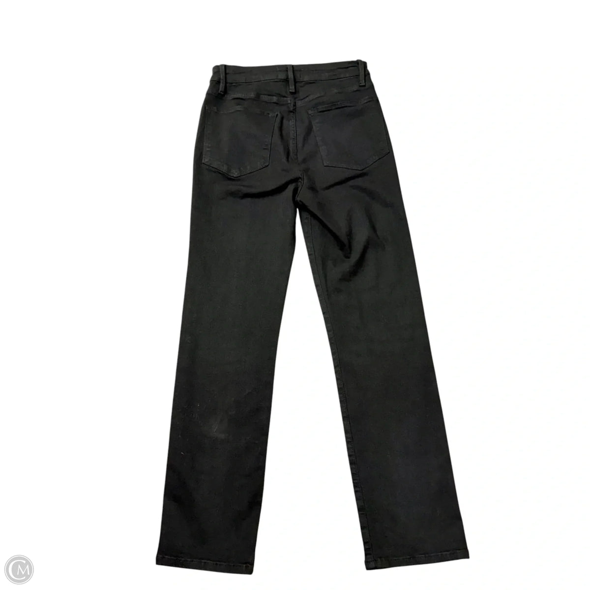 Jeans Skinny By Frame In Black Denim, Size: 2