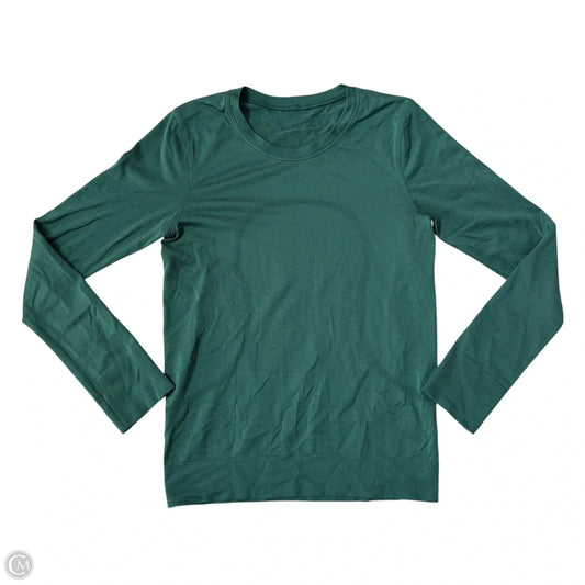Athletic Top Long Sleeve Crewneck By Lululemon In Green, Size: S