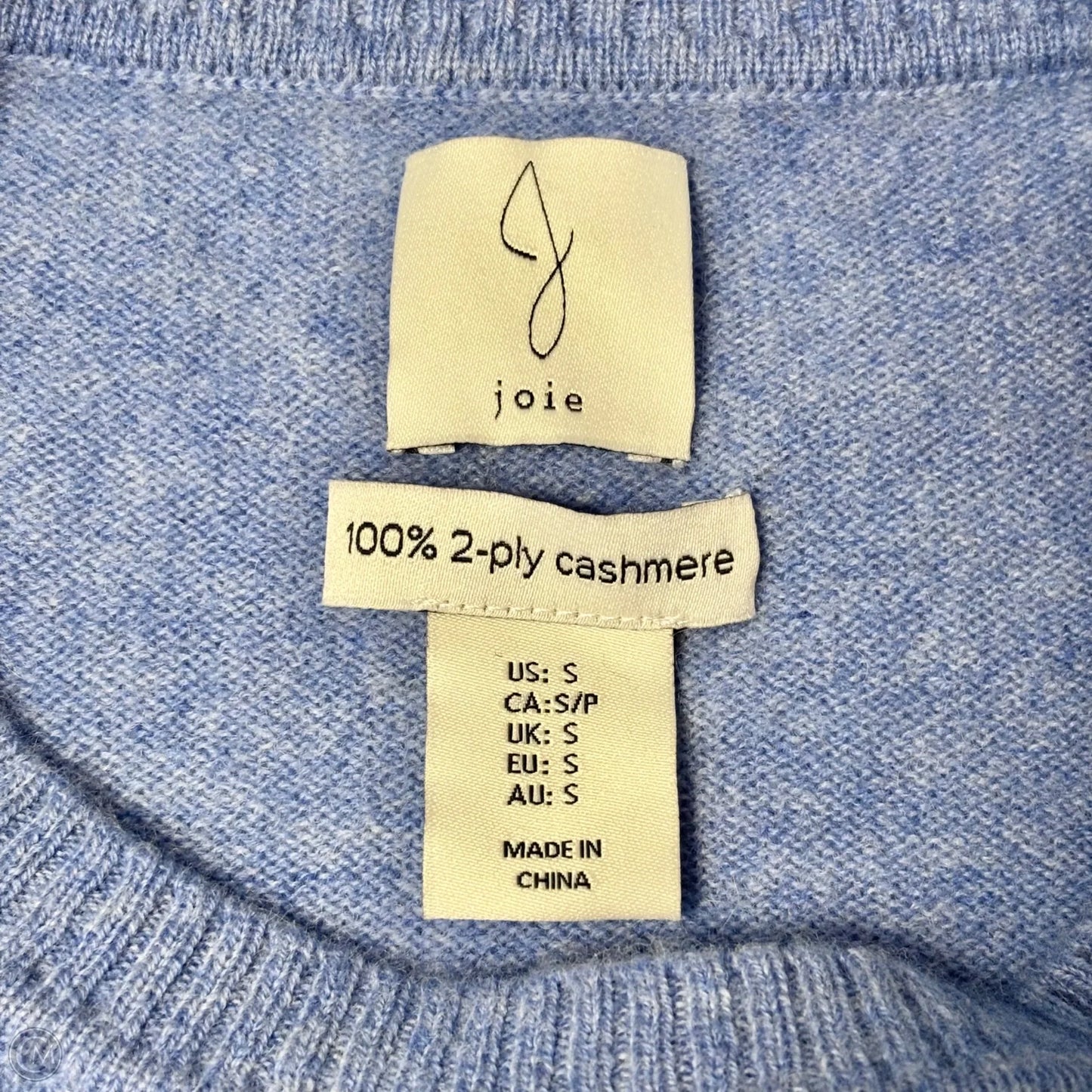 Sweater Short Sleeve By Joie In Blue, Size: S