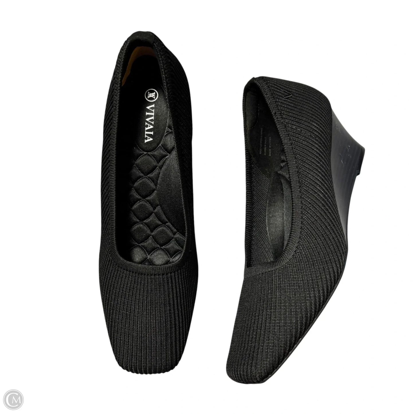 Shoes Heels Wedge By Vivaia In Black, Size: 8.5