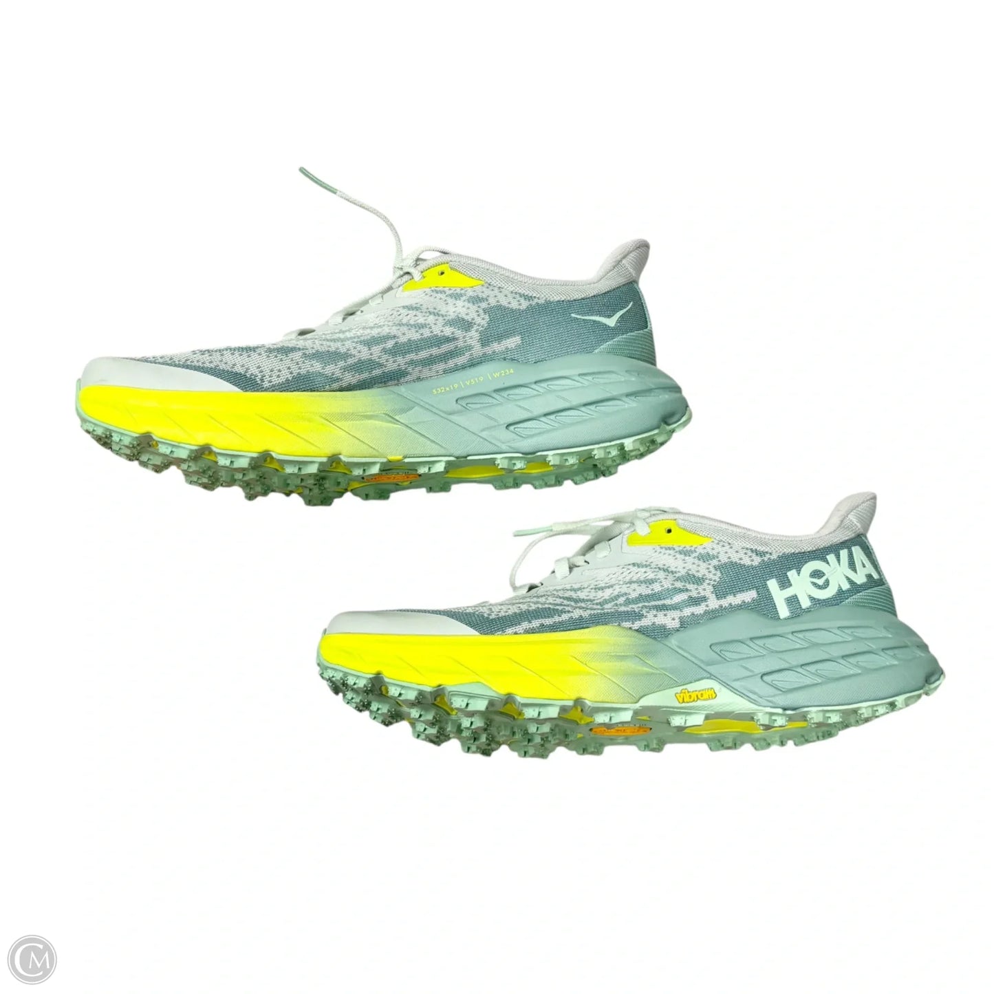 Shoes Athletic By Hoka In Blue & Green, Size: 7.5