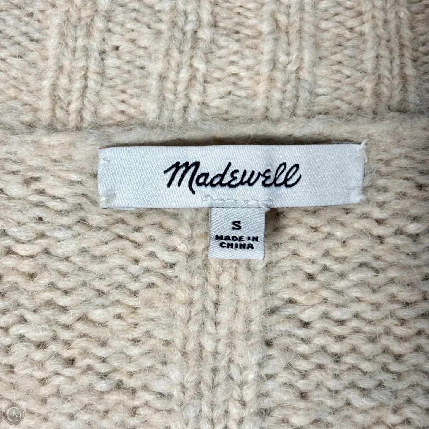 Sweater Cardigan By Madewell In Cream, Size: S