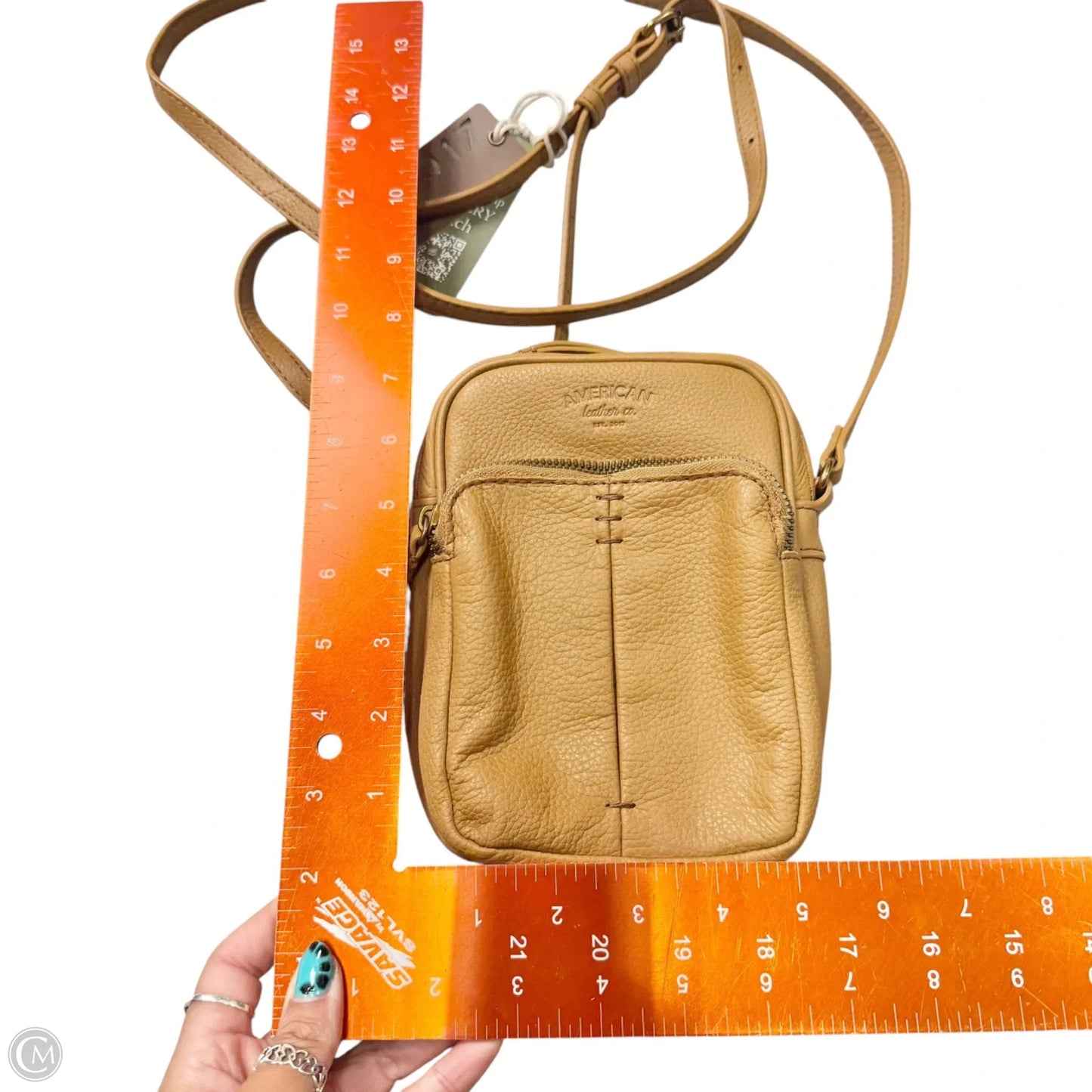 Crossbody Leather By American Leather Co, Size: Small